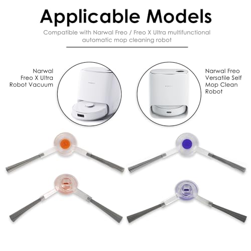 (10 Pieces) Replacement Side Brush Compatible with Narwal Freo/Freo X Ultra/Freo X Plus/Freo Z Ultra Robot Vacuum and Mop Combo, Robotic Vacuum Side Brushes - color: Narwal Freo Side Brush 10pcs