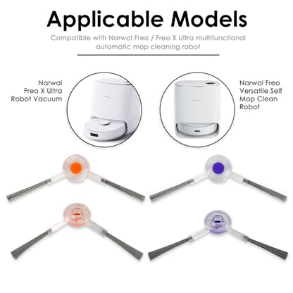 (10 Pieces) Replacement Side Brush Compatible with Narwal Freo/Freo X Ultra/Freo X Plus/Freo Z Ultra Robot Vacuum and Mop Combo, Robotic Vacuum Side Brushes - color: Narwal Freo Side Brush 10pcs