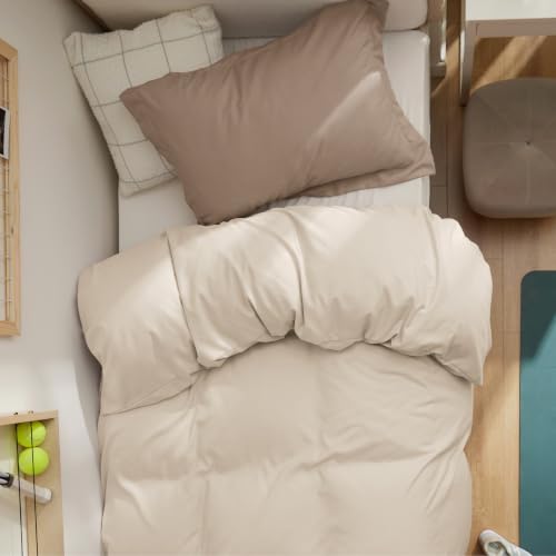 Bedsure Twin/Twin XL Duvet Cover, 1Pc Soft Double Brushed Bedding, Beige - color: 00 - Beige, size: Twin/Twin XL (Only Duvet Cover)