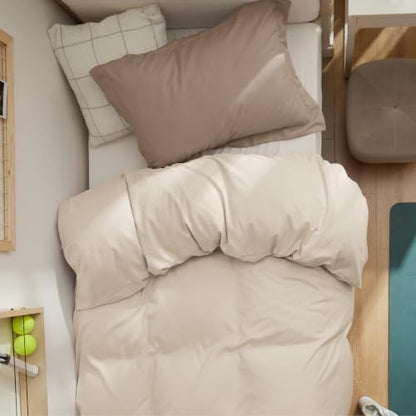 Bedsure Twin/Twin XL Duvet Cover, 1Pc Soft Double Brushed Bedding, Beige - color: 00 - Beige, size: Twin/Twin XL (Only Duvet Cover)