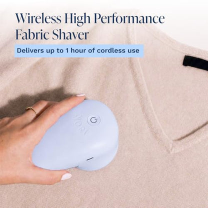 Nori Trim Fabric Shaver - Lint Remover for Clothes & Furniture - Blue - color: Blue