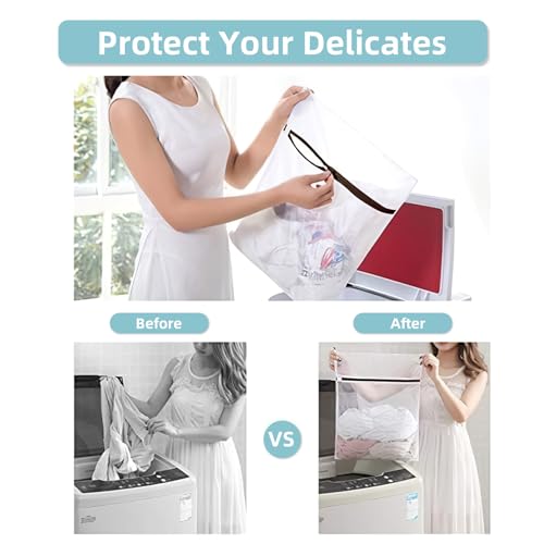 GOGOODA Mesh Laundry Bags for Delicates Durable Protective Wash Bags - size: 3XXL