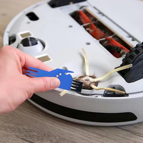 Sweeping Robot Handheld Vacuum Sweeper Parts, ABS Vacuum Brush Cleaning Tool, Blue Vacuum Roller Tool Cleaning Brush Replacement for Xiaomi, Shark, Dreame, Eufy, 1Pcs - color: Blue