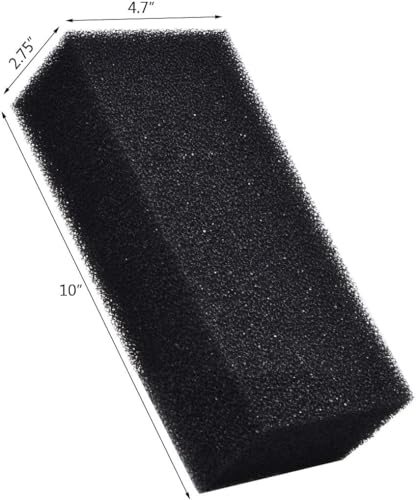 ALEGI Filter Foam Sponges, Bio Sponge Filter Media Pad, 10" x 4.7" x 2.75" - size: 10" x 4.7" x 2.75"