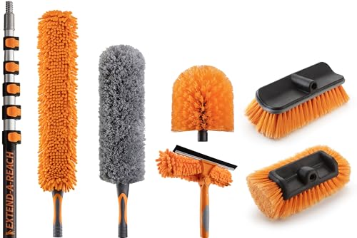 30 Foot High Reach Telescoping Duster Kit with 5-24 ft Extension Pole - size: 24 feet