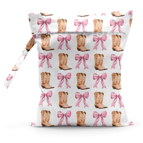 Cute Wet Dry Bag for Women Swimsuits Waterproof Cloth Diaper Bag for Baby - color: Boot 2