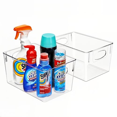 Sorbus Fridge Organizers and Storage, Clear Plastic Bins (Large, 2 Pack) - size: Large, style: 2 Pack