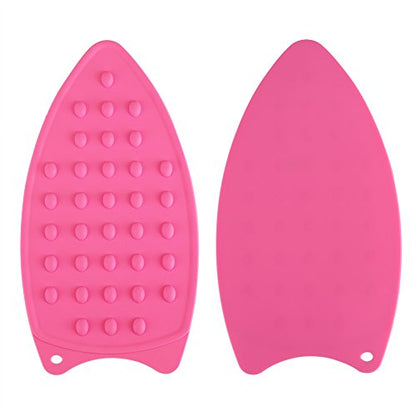 Silicone Rest Pad, Protective Surface for Mini Iron Pad Protection Ironing Rest (Rose red) - color: Rose Red