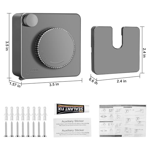 15.7Ft Retractable Clothesline Indoor is Also an Anti-sag Retractable Clothesline Outdoor,Stainless Steel Wire Laundry line Retractable for Drying Clothes ，with 12 Clip (Grey) - color: Gray