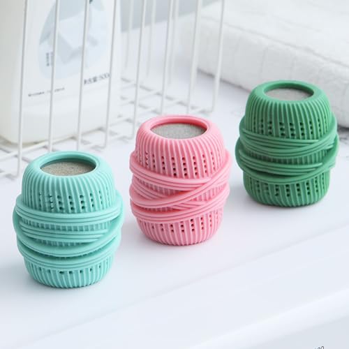 3Pcs Washing Machine Laundry Ball Fabric Softener Ball Dispenser for Washing Machine Laundry Softener Liquid Refillable Ball Cleaning Tool Washing Sponge Household Substitute