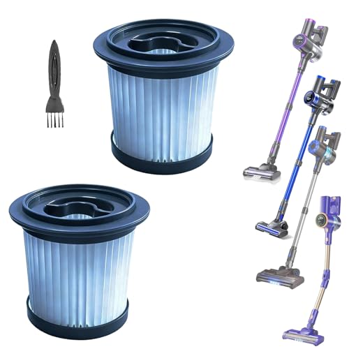 2Pack Hepa Replacement Filters Compatible with AIRDIYA P1/VG3, MHRMHR KP1108 and Bieiao BS01 Cordless Vacuum Cleaner, Washable Pre-motor Filters Works with AIPOWAY Fame Y Upright Vac