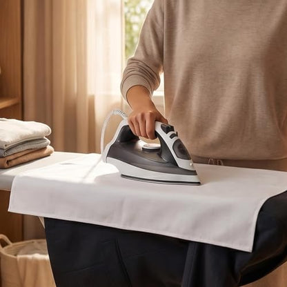 Klmnop 8 Pcs 24"x24" Pure Cotton Pressing Cloth for Ironing, Heat-Resistant Press Cloth for Ironing Cotton, Protects Clothes & Sheer Fabrics for Sewing, Protector Press Tool(White)