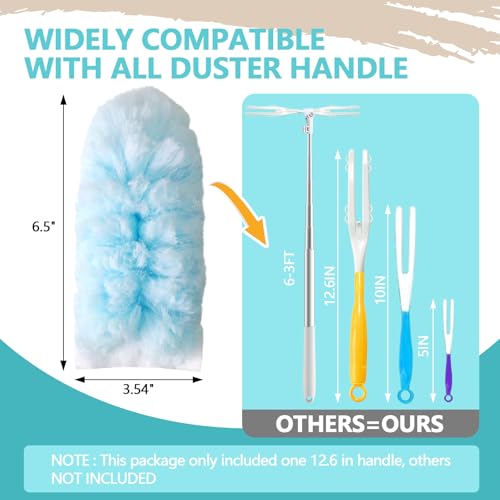 40 Pack Duster Refills Kit Disposable for Swiffer Duster Handle - color: Blue, size: 40pcs