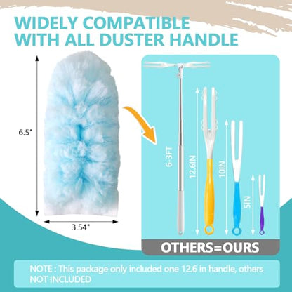 40 Pack Duster Refills Kit Disposable for Swiffer Duster Handle - color: Blue, size: 40pcs