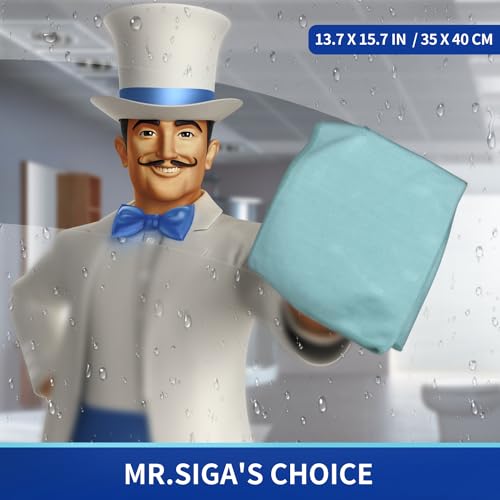 MR.SIGA Ultra Fine Microfiber Cloths for Glass, Pack of 36, 35 x 40cm 13.7" x 15.7" - size: 36 Pack-13.7 X 15.7 inch