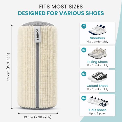 Shoe Washing Machine Bag for Washer and Dryer – 2pc Reusable Shoe Cleaning Bag for Sneakers & Tennis Shoes - color: OFF-WHITE