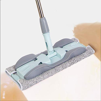 15-Inch Microfiber Mop with 4 Washable Pads for Floor Cleaning - size: 15 IN