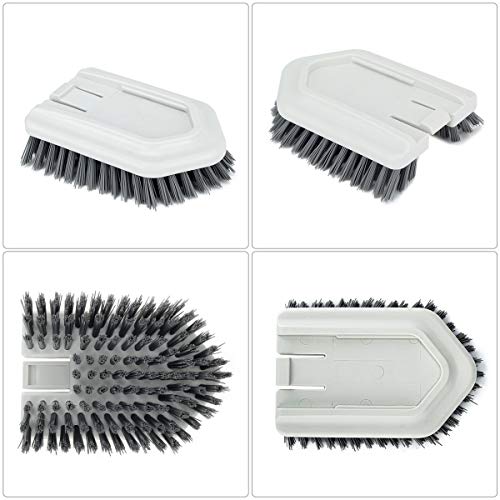 Stiff Bristles Brush Refill Fit Lalafancy Shower Bathtub Cleaning Brush - color: Gray, size: Stiff Bristles Brush