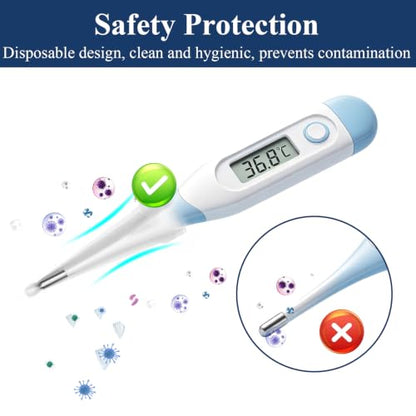 100 Pack Thermometer Probe Covers,Disposable Thermometer Sleeves,Universal