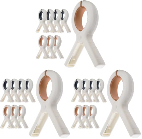 Extra Large Beach Towel Clips - 24 Pack 5.1 Inch Chair Clips Heavy Duty - size: Extra Large 5.1In×8Pcs (Pack of 3)