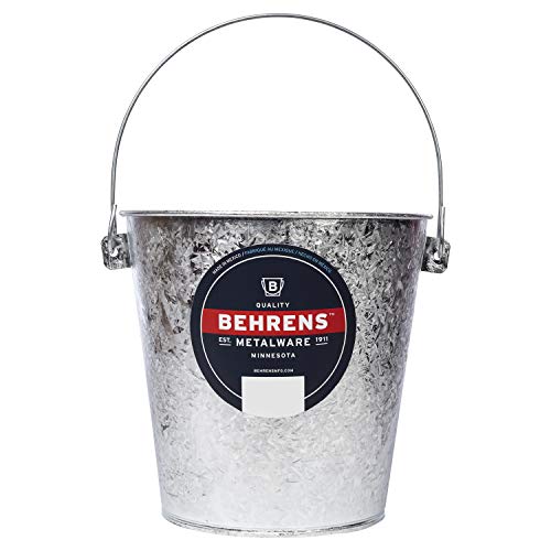 Behrens Hot-Dipped Galvanized Steel Utility Pail, 22-Quart - size: 22 quarts, style: Hot Dipped
