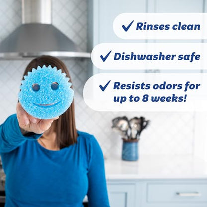 Scrub Daddy Scratch-Free Multipurpose Kitchen Sponges - Bulk Dish Sponges for Kitchen, Bathroom, Household Cleaning & More - Made with BPA-Free Polymer Foam (5 Count) (Pack of 2) - size: 5 Count (Pack of 2)
