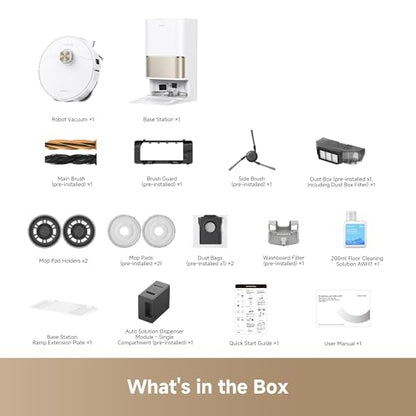 dreame L60 Ultra PE Robot Vacuum and Mop with 220+ Object Recognition - color: White, size: L60 Ultra PE