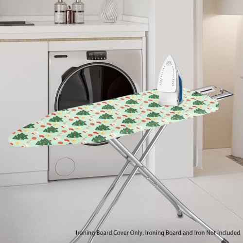 Christmas Tree Ironing Board Cover Iron Pad Replacement Cover Non-Slip Thick Padding with Elastic Edge Green - color: Christmas Tree - Green