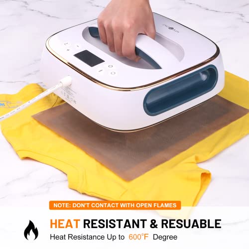 HTVRONT Teflon Sheets for Heat Press - 12" x 8 FT Non Stick PTFE Teflon Sheets Reusable Teflon Paper Roll Heat Resistant Teflon Mat (Pack of 2) - size: 12" x 8 FT 1 roll (Pack of 2)