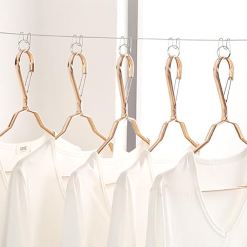 Retractable Clothesline Indoor Clothes Line for Hanging Dry and Wet Clothes on Heavy Duty Outdoor Clothing Lines 16.7 ft (Gray) - color: Gray