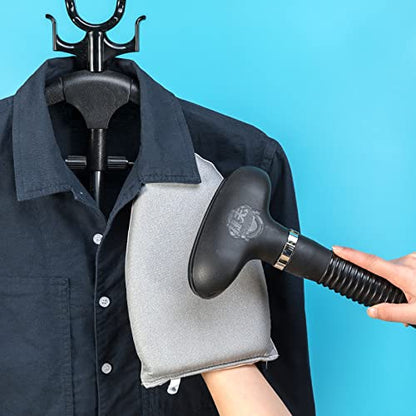 Garment Steamer Ironing Gloves Anti Steam Glove Heat Resistant Garment Steamer Mitt, Garment Steam Accessories for Clothes - color: Grey