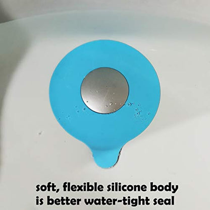 Seatery 2PCS Silicone Bathtub Stopper and Plug, Tub and Sink Drain Cover - style: Stoppers