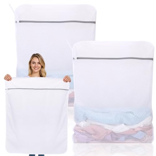 Dntorx 2 Pack XXX-Large Mesh Laundry Bags for Delicates, 35 x 43 Inches - size: 2 XXX-Large