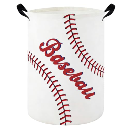 Baseball hamper,Laundry Basket,Waterproof foldable laundry basket for boys and girls,Room Decor(Big baseball) - color: Big baseball