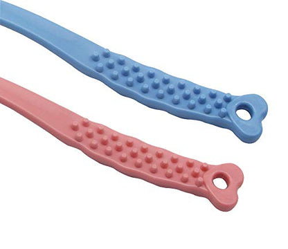 Long Handle Bath Brush for Shower-Soft & Comfortable Dry Skin Body Massage Brush Back Exfoliation Brushes (blue and Pink) - color: Blue and Pink