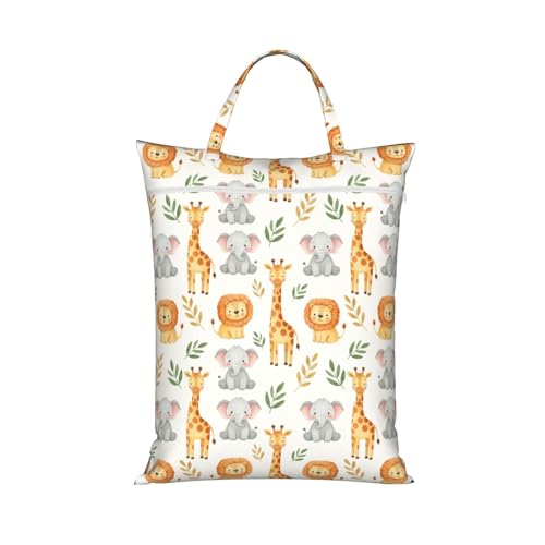 Cute Animals Travel Laundry Bag Washable Dirty Clothes Bag for Gym - color: Cute Animals