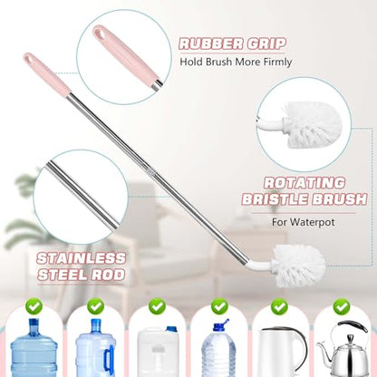 5 Gallon Water Jug Cleaning Brush, Carboy Brush & Bottle Cleaner for Glass