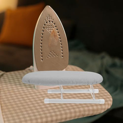 TOYANDONA Tabletop Ironing Board Small Foldable Compact Ironing Board with Iron Rest Heat Resistant Cover Portable Sleeve and Collar Ironing Pad for Home Dorm Travel
