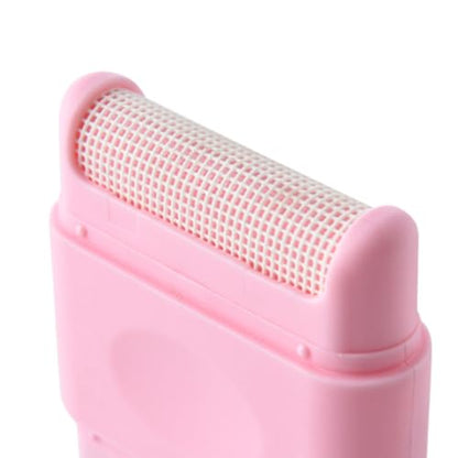 Portable Lint Remover and Brush Tool – Manual Fabric Shaver for Clothes, Sweater Fuzz and Pet Hair Removal(Pink) - color: Pink