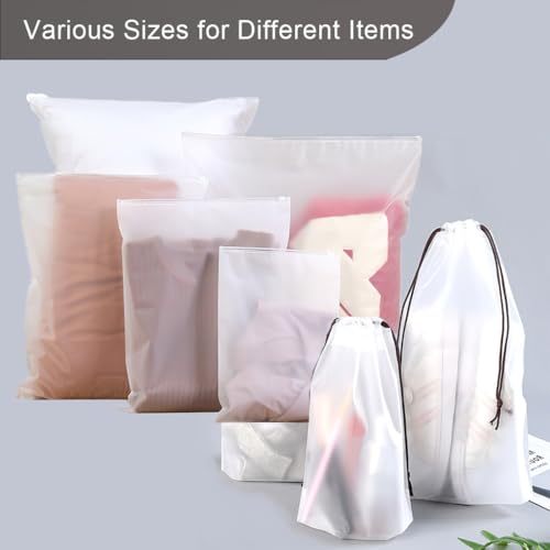 30Pack Travel Packing Bags, Multi-Size Clothing Organizer Zipper Bag