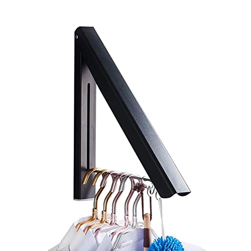 Clothes Drying Rack, Laundry Racks for Drying Clothes, Foldable Retractable - color: 1 Rack Black