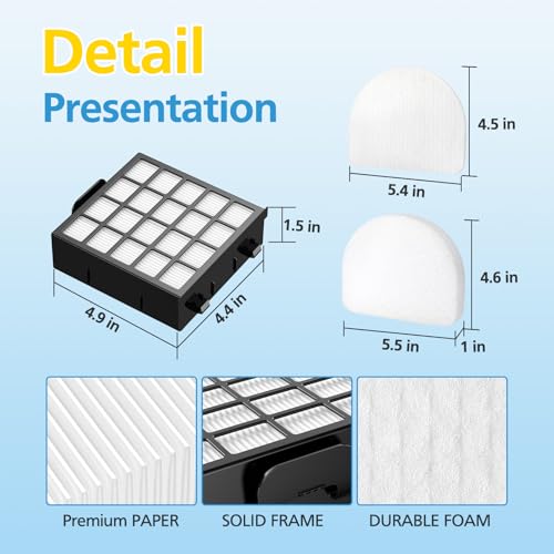AZ4002 Replacement Filter for Shark POWERDETECT Upright Vacuum