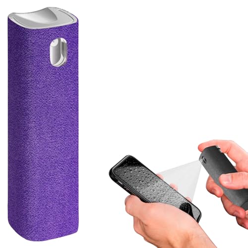 iO CLEAN Mini Screen Cleaner Spray, 2-in-1 Touchscreen Mist Cleaner, Purple - color: Purple