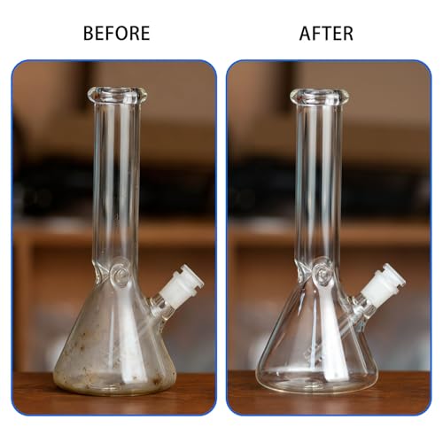 Glass Cleaning Kit with Reusable Silicone Accessories-Complete Set of Cleaning & Storage Tools for Easy Glassware Care, Reusable Microfiber Towel & Soaker Bag, Brushes, Mat, Caps Funnel & Plugs