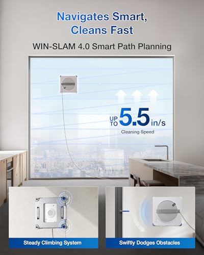 ECOVACS WINBOT W2S Window Cleaning Robot with TruEdge Cleaning - size: W2S