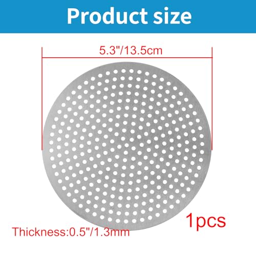 Round Drain Cover Grates 5.3"/13.5cm Dia Drain, 304 Stainless Steel Drainage Grate Cover Round Replacement Floor Drain Strainer for Shower, Bathroom Floor, Balcony, and Outdoor Garden Drains - size: 5.3"/13.5cm