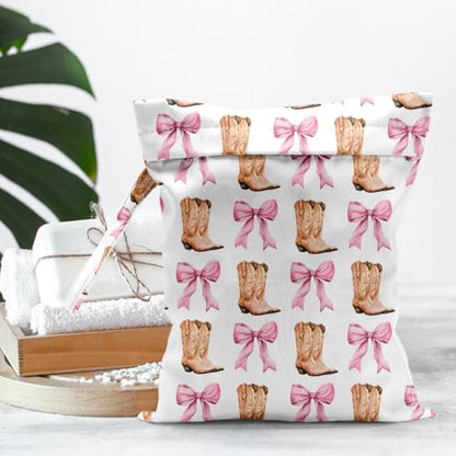 Cute Wet Dry Bag for Women Swimsuits Waterproof Cloth Diaper Bag for Baby - color: Boot 2