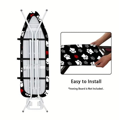 Nuxovilar Pet Paw Prints Ironing Board Cover 15x54 Polyester - color: Yve00925