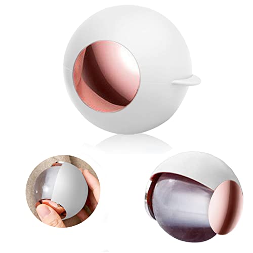 CALMTEE Reusable Gel Lint Roller Ball, Sticky Washable lint Roller Portable Small Dog Cat Pet Hair Lint Remover Tool for Clothes, Pocket Traveling Essentials - color: White