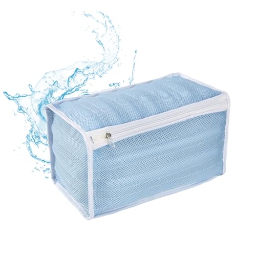 Shoes Washing Machine Bag, Blue, 1PCS, 13 x 7 Inches - color: Blue